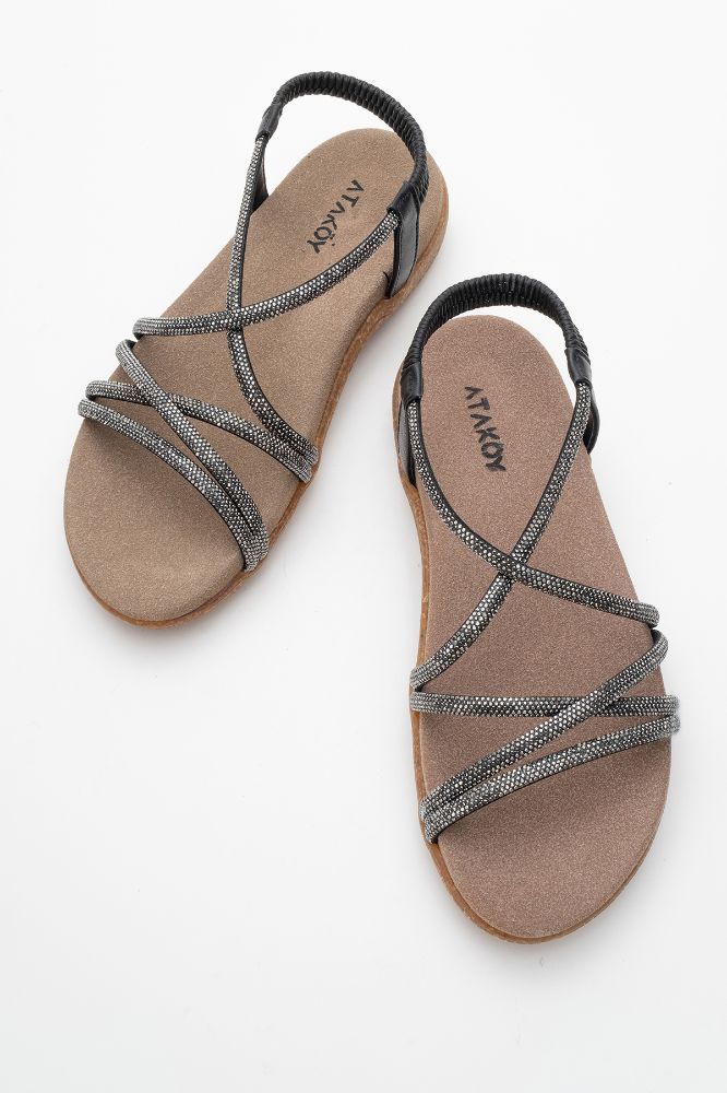 kadin-tasli-sandalet-SIYAH TASLI-HSN2522546-0091552_0